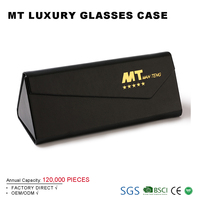 Estuche Plegable de Alta Gama para Gafas de Sol con Logotipo Personalizado, Juego de Estuches para Gafas de Sol Plegables Triangulares