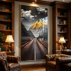 <span class=keywords><strong>Pintura</strong></span> <span class=keywords><strong>de</strong></span> Porcelana con Paisaje <span class=keywords><strong>de</strong></span> <span class=keywords><strong>Montaña</strong></span> Dorada, Arte <span class=keywords><strong>de</strong></span> Pared <span class=keywords><strong>de</strong></span> Lujo con LED para Decoración del Hogar, <span class=keywords><strong>Pintura</strong></span> para Entrada, Venta al Por Mayor <span class=keywords><strong>de</strong></span> Fábrica - Product Image 2