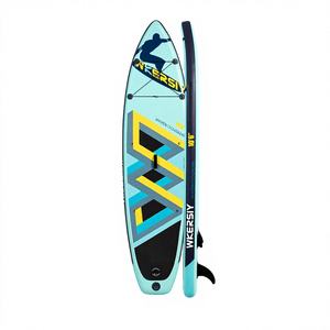 Planche de SUP <span class=keywords><strong>gonflable</strong></span> HY Sports, certifiée CE, double couche PVC/EVA, <span class=keywords><strong>15</strong></span> <span class=keywords><strong>cm</strong></span> d'épaisseur, 31 pouces de large, planche de ski nautique debout, pagaie - Product Image 2