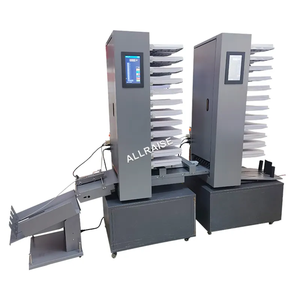 Collecteur de papier à alimentation pneumatique 20 bacs Machine automatique d'assemblage de feuilles de papier avec fabricant de livrets et tondeuse Machine à assembler le papier - Product Image 1