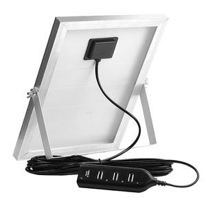 Caricatore Solare 5V 8W USB-4P, Pannello Fotovoltaico Monocristallino Flessibile e Resistente agli Schizzi per Campeggio e Ricarica Telefono all'Aperto - Product Image 4