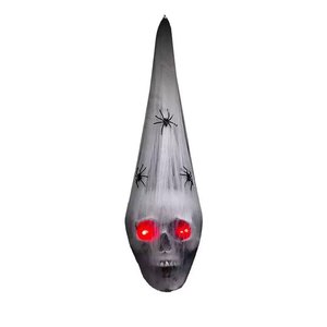 Decoración de Halloween: Colgante de Calavera Luminosa de Algodón, Accesorio de Terror, Colgante Espeluznante para Habitación - Product Image 6
