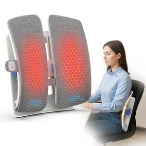 Coussin lombaire chauffant pour siège de bureau, respirant, ergonomique, pour voiture, avec soutien réglable et ventilation - Product Image 1