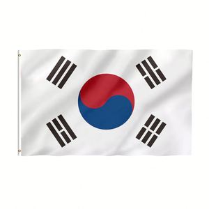 Drapeau coréen 3x5 pieds à suspendre, drapeau de l'équipe de football américaine, papeauise, néerlandaise, impression numérique, matériau polyester durable et écologique - Product Image 4