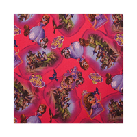 Conception personnalisée matériau imperméable 100% polyester grande fleur impression tissu pour sac