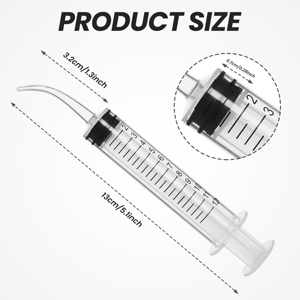 WEGO歯科用品<span class=keywords><strong>12ml</strong></span>使い捨てプラスチック経口歯科用注射器湾曲先端スケール付き - Product Image 3