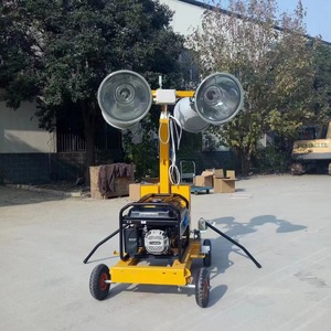 Mobile <b>Lighting</b> Tower 5M 7M 9M LED Emergency <b>Light</b> Outdoor Hand Push Trolley Type - Product Image 2