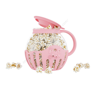 Pop-cornier en verre borosilicate pour micro-ondes Syh345, 3-en-1 avec couvercle en silicone, compatible lave-vaisselle, sans BPA, 2,25 quarts, pour snacks et pop-corn - Product Image 1