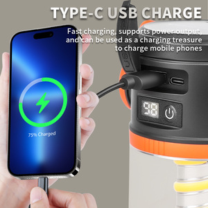 Linterna de Camping Ly36, Luz LED Blanca Cálida, Recargable por USB, Luz para Tienda de Campaña, con Indicador de Batería, Multifuncional - Product Image 5