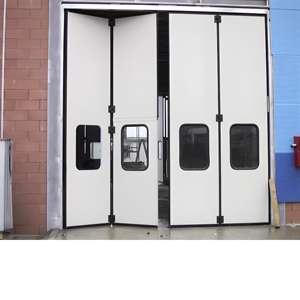 Panneau sandwich en acier industriel méga coulissante automatique Porte pliante pour hangar entrepôt - Product Image 4