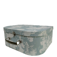Boîte à valise auto-élevante en carton PU pour sous-vêtements, chaussettes, chaussures, vêtements, cadeaux, avec revêtement UV, pelliculage mat et gaufrage