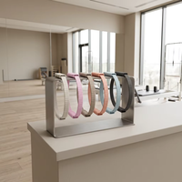 Ensemble de barres d'haltères de yoga pour la maison, haltères en silicone de 2 kg, haltères colorés pour femmes, poids pour les mains, écologiques, logo personnalisé, Pilates