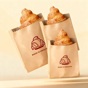 Bolsas de Papel Kraft Ecológicas, Resistentes al Agua y a la Grasa de Burger King para Envolver Sándwiches, Galletas, Pasteles y Bocadillos - Product Image 6