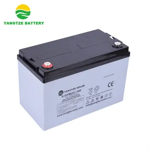 Yangtze 12 v ups pili 12 v 100ah derin döngüsü banka güç güneş akümülatör