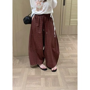 2026 Wholesale Autumn Plaid Cotton Pants High Waist Drawstring Wide Leg Balloon Jeans Baggy Vintage <strong>Trousers</strong> <strong>Women</strong> Plus Size - Product Image 6