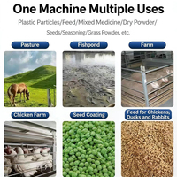 Petite machine de fabrication d'aliments pour volailles à usage domestique, machine de mélange d'aliments pour animaux, machine de mélange d'aliments pour volailles, capacité