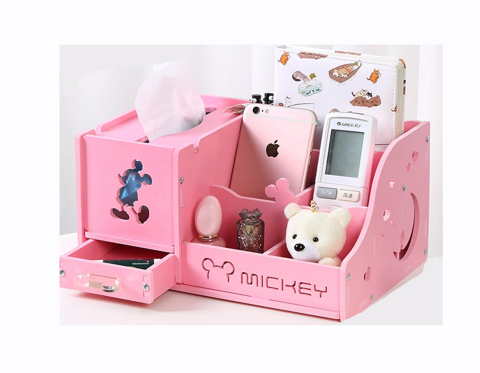 Косметический receivingboxmultifunctionaltowelboxdesktopremote контроллер с Микки-Маусом для получения коробки коробка канцелярских принадлежностей