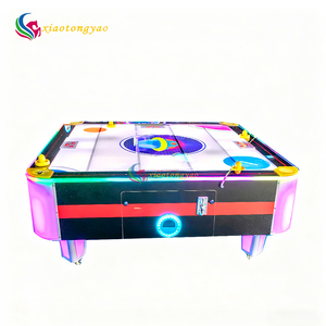 Table de hockey sur air en métal et fibre de verre pour 4 joueurs, machine de jeu d'arcade à prix d'usine pour le divertissement - Product Image 5