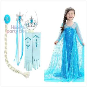 Costume de princesse HP pour fête d'anniversaire, Noël, déguisement Elsa, tenue pour fille, costume d'Halloween - Product Image 1