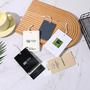Etiqueta Colgante de Papel Ruimei Personalizada para Ropa, Etiqueta Blanca para Prendas DZ02 - Product Image 3