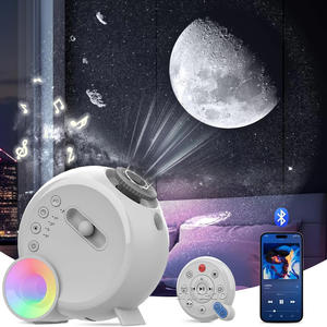 Proyector de Galaxia con <span class=keywords><strong>Estrellas</strong></span> Lunares para Dormitorio Infantil, 17 Luces de Colores RGB, Luz Nocturna, 15 Sonidos Blancos, USB, Lámpara de Proyección de Galaxia, Planetas y <span class=keywords><strong>Estrellas</strong></span> - Product Image 1