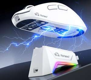 Ratón inalámbrico para juegos Wolf A7 ligero PAW3311 <span class=keywords><strong>de</strong></span> tres modos con pantalla y base <span class=keywords><strong>de</strong></span> carga RGB, ratón personalizado - Product Image 2