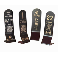 Soporte Personalizado para Número de Mesa de Restaurante, Porta Menús de Acero Inoxidable, Accesorios de Hotel, Material Metálico