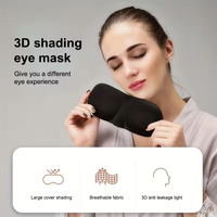 JYM 100% Masque pour les yeux occultant 3D profilé pour le confort Sangle réglable Techniques tissées pour le salon Dormir
