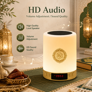 Equantu Muslim Quran <b>Speaker</b> SQ122 Seven Color Light 8GB TF Card 17 Languages 15 Reciters Azan APP Remote Control - Product Image 5