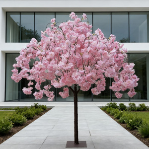 Arbre artificiel en fleurs de <span class=keywords><strong>cerisier</strong></span> japonais Sakura blanc et rose, grande taille, personnalisé, pour décoration intérieure et extérieure - Product Image 5