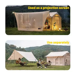 Lusso 4-6 persone tipo casa tenda gonfiabile per campeggio all'aperto tenda da campeggio