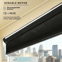 Persiana Triangular Inteligente Irregular Motorizada Eléctrica Opaca para Privacidad, Persianas Celulares en Forma de Trapezoide para Cuarto de Solárium y Loft