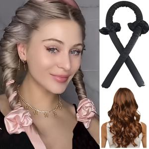 Varilla rizadora sin calor, diadema, rodillos de pelo largo para mujer, <span class=keywords><strong>Kit</strong></span> de envoltura para rizar el pelo perezoso con pinzas para el pelo - Product Image 1
