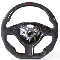 Volant de course en fibre de carbone pour BMW Série 3 E46 M3, 375 mm, sans rayons, modification directe usine, 2001-2017
