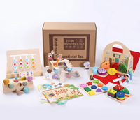 Coffret Montessori personnalisé pour enfants de 25 à 30 mois Kit de jeu éducatif avec fonctions multiples Matériau bois Aide-maman