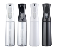Vente chaude160ml 200ml 300ml 500ML noir blanc en plastique brumeux déclencheur eau barbier cheveux Fine brume bouteille de pulvérisation continue