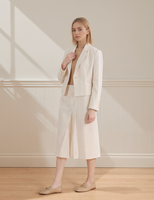 Blazer court élégant pour femme, veste à revers à manches longues, idéal pour le bureau et le quotidien