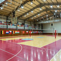 Gimnasio Modular de Baloncesto para Interiores, Estadio de Ensamblaje Rápido, Estructura de Acero de Alta Resistencia, Edificio Prefabricado