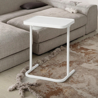 Table élévatrice d'ordinateur de petit bureau simple de chevet Table PC pliante confortable avec porte-gobelet