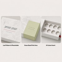 Boîte cadeau en carton rigide avec tiroir pour chocolat artisanal aux feuilles de cacao, impression personnalisée, robuste, recyclable, de qualité supérieure, vente en gros, directement de l'usine
