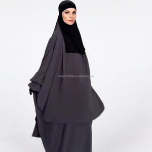 Abaya Musulmana Willson, Nuovo Khimar Hijab Modesto per Ragazze, Design Maxi in Seta di <span class=keywords><strong>Medina</strong></span>, Morbido e Leggero, Khimars di Alta Qualità - Product Image 5
