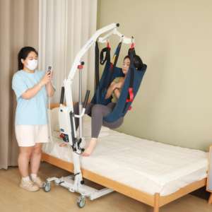 Dispositivos Sling Machine Grua Idosos Deficientes Paciente Permanente Levantamento Elevação Elétrica Paciente Elevador Transferência Cadeira - Product Image 2