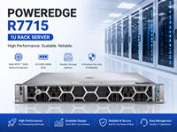 Servidor en Rack 2U R7715 con Procesador AMD EPYC 9005 de 160 Núcleos, Memoria DDR5 de 6 TB, Almacenamiento NVMe PCIe 5.0, Servidor para Centro de Datos Empresarial