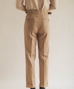 SanMageno, nuevos pantalones de vestir informales inteligentes rectos de cintura media para hombre, venta al por mayor, pantalones de negocios plisados delgados para conferencias, estambre de invierno - Product Image 4