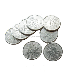 25mm * 1.8mm Apple tasarım paslanmaz çelik belirteçleri kazınmış sikke için zamanlayıcı kutusu pençe oyunu otomat İngilizce özelleştirilebilir - Product Image 5