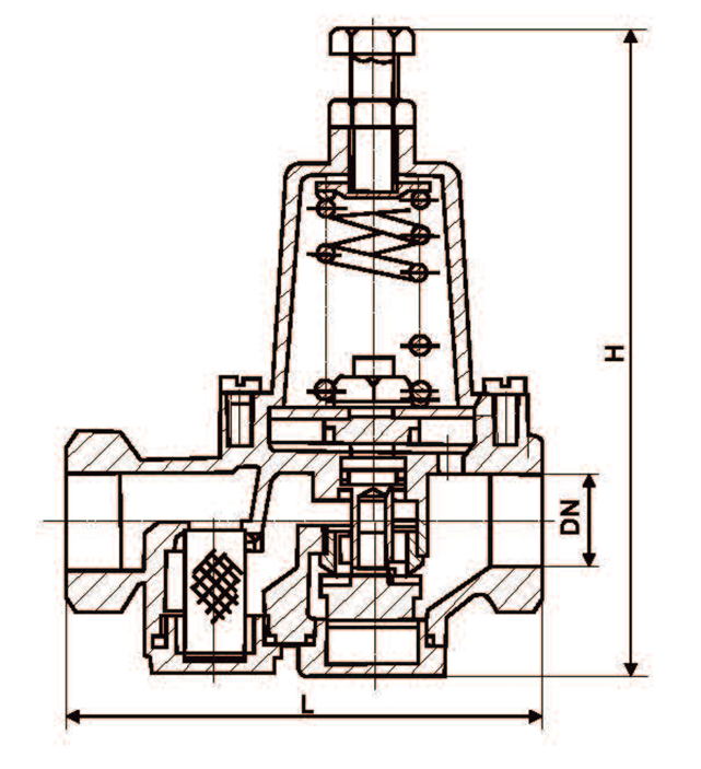 Brass adjustable Pressure Reducing Valve For Water