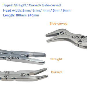 เครื่องมือผ่าตัดกระดูกแบบออร์โธปิดิกส์ รอนเจอร์กระดูกแบบสองข้อต่อ ขนาด 180 มม./240 มม. แบบตรง/โค้ง - Product Image 3