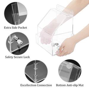 Boîte à suggestions acrylique personnalisée Boîte à plaintes Conteneur de commentaires organisé pour voter et commenter - Product Image 4