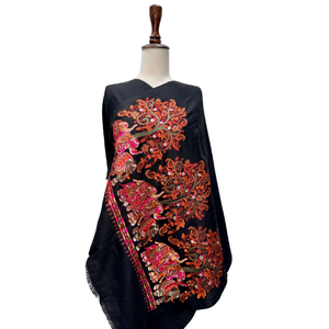 Machine Embroidered <b>Scarves</b> Stoles Cotton Soft Breathable Traditional Wraps Wedding Wear Custom OEMs ODMs Factory Supply - Product Image 1