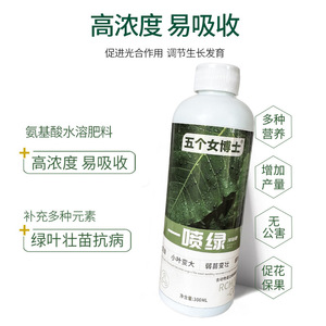 Cinq femmes médecues, un spray vert 300 ml, nourriture liquide pour plantes, fruits, légumes, fleurs - Product Image 3